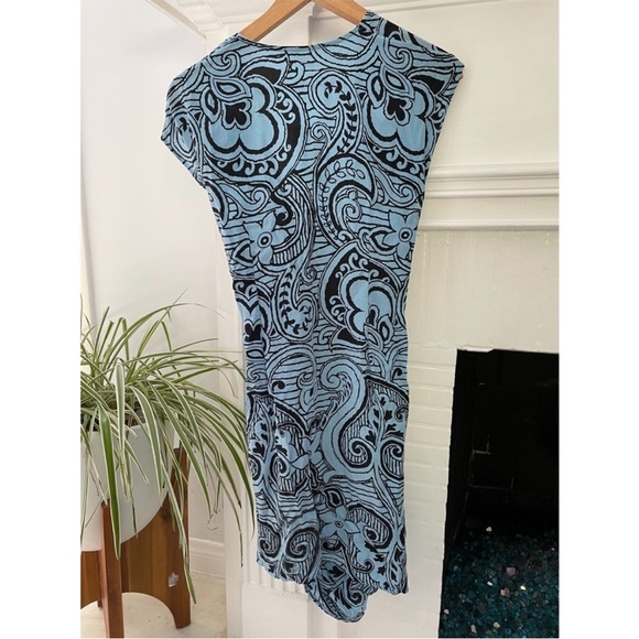 Reformation Vintage Blue Paisley Dress - Picture 4 of 5